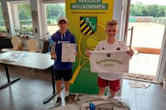 Finale Jungen U12: Justus Wagner und Jonathan Scholler
