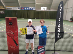 Finale Jungen U12: J. Scholler und J. Mozet (v.l.)